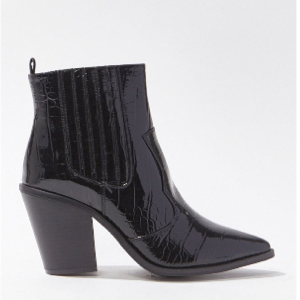 Black ankle boots
